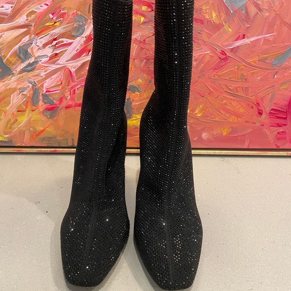 ALDO Glitter Booties - Worn 1x - Picture 4 of 5